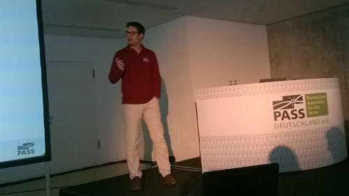 Cedric Charlier presenting at SQLKonferenz 2015.