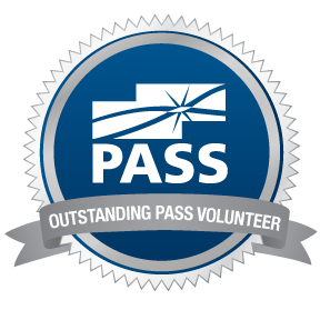 Outstanding PASS Volunteer Logo for October 2014.