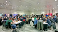 Huge room full of quiz attendees.