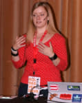 Cathrine Wilhelmsen speaking at SQL Server Days 2015.
