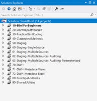 Demo Projects: Before Adding Solution Folders.