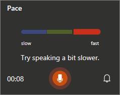 Try speaking a bit slower.