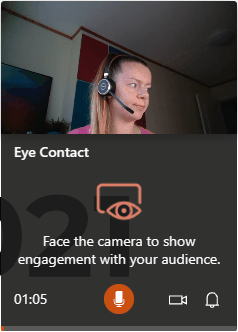 Face the camera to show engagement with your audience.