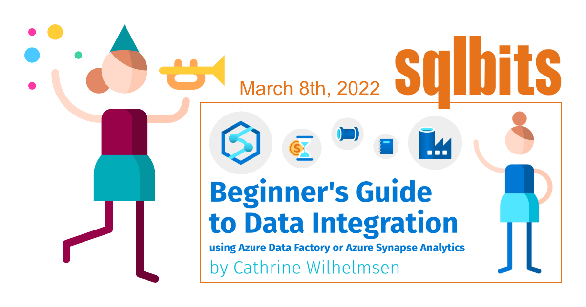 Person announcing the Beginner&rsquo;s Guide to Data Integration using Azure Data Factory or Azure Synapse Analytics training day at SQLBits 2022.