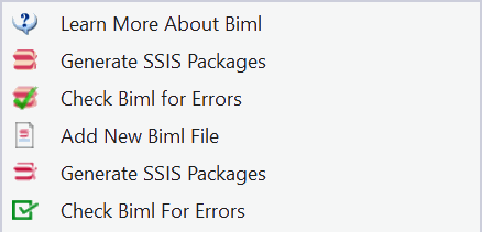 BimlExpress and BI Developer Extensions.