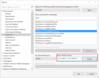 BimlExpress Keyboard Shortcuts - Assign Shortcut.