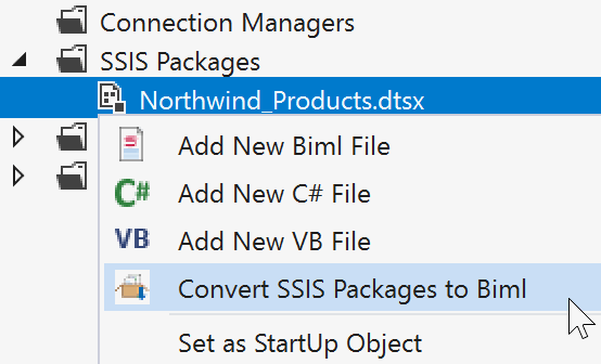 Convert SSIS Packages to Biml.