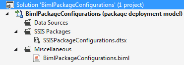 BimlPackageConfigurations Project.