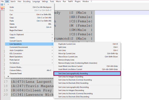 Notepad++ Column Editing | Cathrine Wilhelmsen