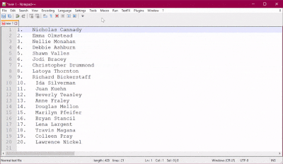 Notepad++ Macros Example | Cathrine Wilhelmsen