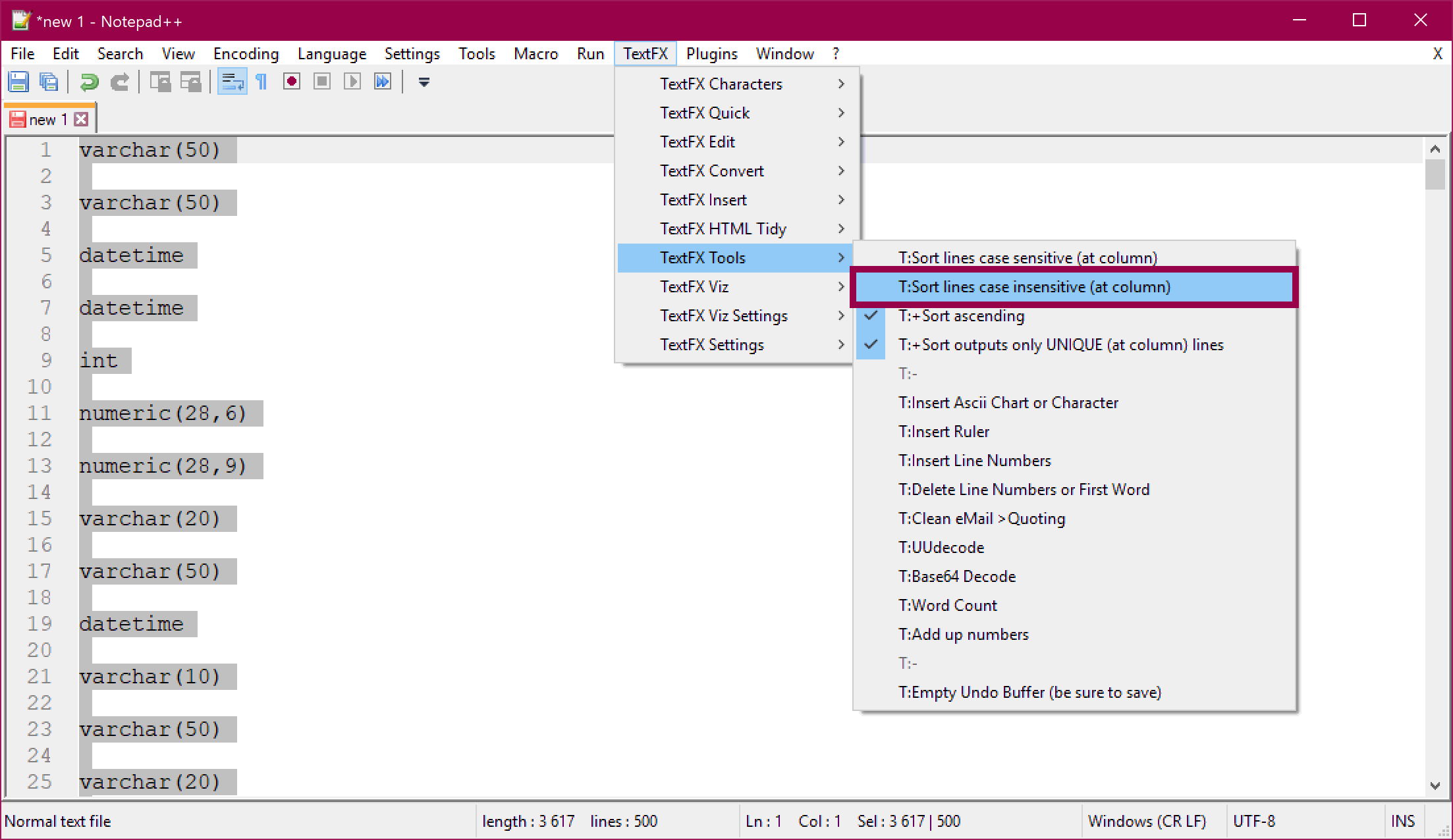 notepad++ sort column notepad++ sort column
