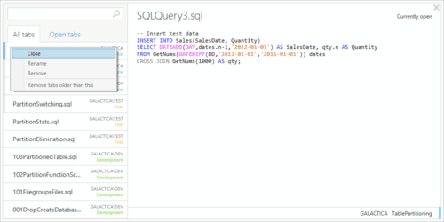 Redgate SQL Prompt Tab History Close Tab.